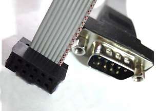 2x RS232 serial 9 pin DB9 to 10 pin isp jtag adapter Z  