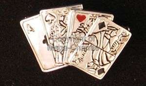 Danecraft Playing Cards Flush King Spade Brooch DC060  