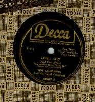 Decca Records 78rpm GUY LOMBARDO Long Ago + Humoresque  
