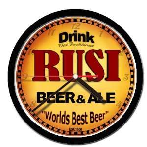  RUSI beer and ale cerveza wall clock 