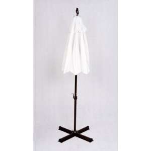   Wind Umbrella with Off White Canopy Frame Silver 
