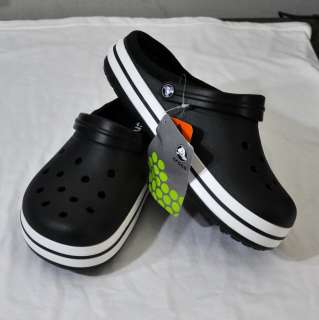 Crocs Crocband Lined Black Shoe 45 6 7 8 9 10 11 12 NWT  