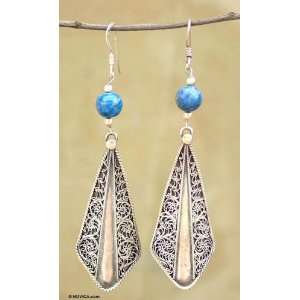  Lapis lazuli earrings, Exotic Dew 0.8 W 3.4 L Jewelry