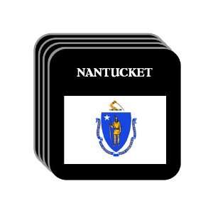 US State Flag   NANTUCKET, Massachusetts (MA) Set of 4 Mini Mousepad 