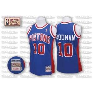  Dennis Rodman Pistons 1989 Mitchell & Ness Jersey: Sports 