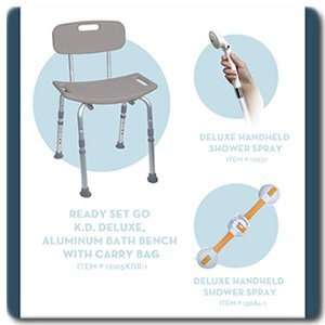  Drive Medical RTLBATHKIT Bathroom Safety Kit in Grey 