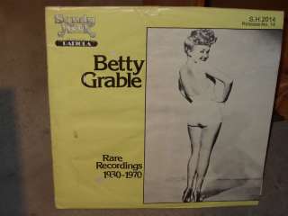 BETTY GRABLE rare recordings 1930 1970  