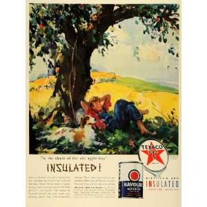  1939 Ad Texas Co Logo Havoline Motor Oil Insulated Apple Tree Shade 