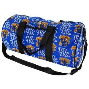  Wildcats Royal Blue All Over Logo Duffel Bag