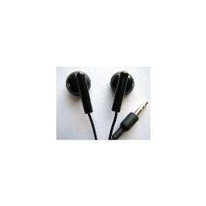  Pure Black Earphones Earbuds for iPod and Other  