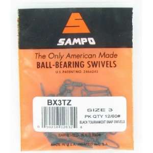  BB swivel Black w/tournament snap single ring 60lb pk12 