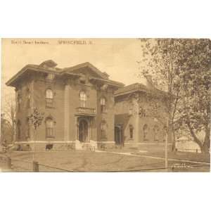 1910 Vintage Postcard   Bettie Stuart Institute   Springfield Illinois