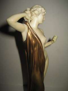 Bronze Art Deco figure by F. Preiss  