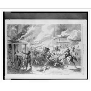  Historic Print (M) The destruction of the city of Lawrence, Kansas 