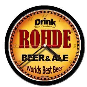  ROHDE beer and ale cerveza wall clock 