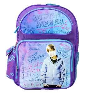  16 Justin Bieber Heart Backpack