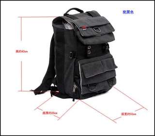 A5198 Canvas DSLR Camera Rucksack Laptop Outdoor Backpack Bag Canon 