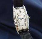Old Estate Vintage Ladies 18k Deco Elgin Wrist Watch w/ 14 Diamonds 