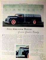 1937 Diamond T Motor Car Co.Cab Over Engine Truck AD  