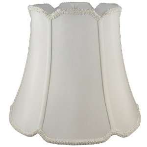   Co. 19 78095518 V Notch Soft Tailored Lampshade, Shantung, Off white