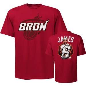 LeBron James Notorious Bron Miami Heat T Shirt: Sports 