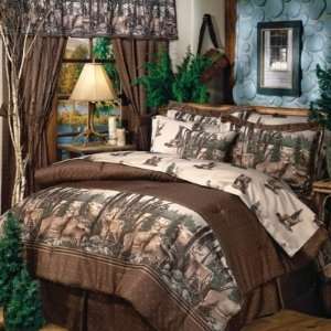   Pc Full Size Deer Bed In Bag Comforter & Sheet Set: Home & Kitchen