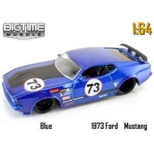 Jada Dub City Big Time Muscle Blue Racing 1973 Ford Mustang Mach 1 1 