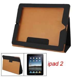  Gino Black Textured Faux Leather Stand Case Cover for iPad 