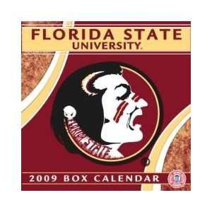 FLORIDA STATE FSU SEMINOLES 2009 NCAA Daily Desk 5 x 5 BOX CALENDAR 