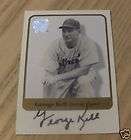 2001 Fleer Greats Game George Kell Autograph Detroit Tigers  