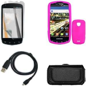  Samsung Stealth i520/i510 Combo Trans. Hot Pink Silicone 