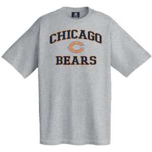  Chicago Bears Heart & Soul NFL Grey T Shirt: Sports 