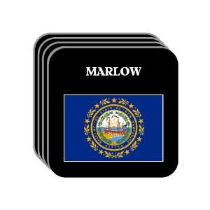  US State Flag   MARLOW, New Hampshire (NH) Set of 4 Mini 