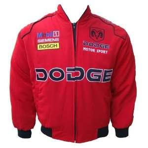  Dodge Motor Sport Jacket Red: Sports & Outdoors
