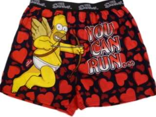 Mens Simpsons Boxers Homer Simpson Boxer Shorts Cupid Hearts You Cant 