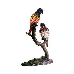  Tiffany style Exotic Birds Accent Lamp: Home Improvement