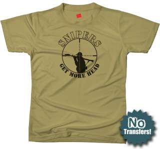 Sniper Head Shooter Rifle Shot Kill US Military T shirt  