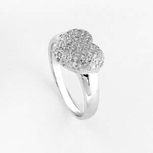 com Sterling Silver High Quality Micro Pave Shimmering Cubic Zirconia 