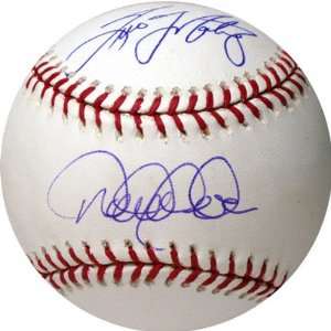  Derek Jeter and Tino Martinez Dual Autographed Baseball 