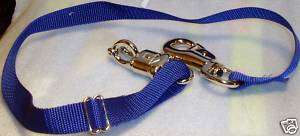 Horse Trailer Tie with Panic Snap & Bull Snap New Blue  