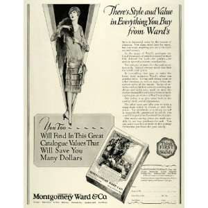 1928 Ad Montgomery Ward & Company Clothing Catalogue   Original Print 