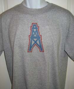 Houston OILERS 1980s Throwback Logo T Shirt X Large  