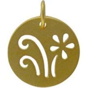  Vermeil Daisy 24K Gold Charm: Arts, Crafts & Sewing