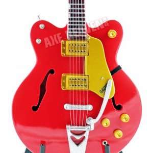  John Lennon Red 6120 Hollowbody Beatles Miniature Guitar 