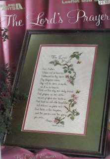 THE LORDS PRAYER COUNTED CROSS STITCH CHART   CAROL EMMER   LEISURE 