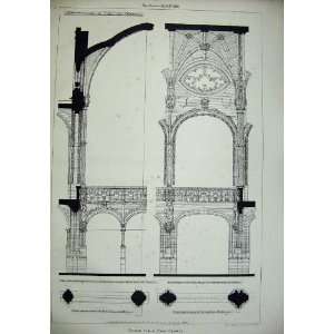   1886 Design Town Church Nave Gallery Architecture Plan