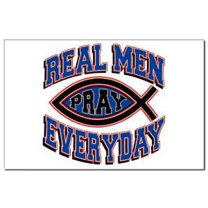  Mini Poster Print Real Men Pray Every Day 