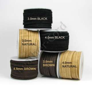   any one spool 10 meters 11 yards genuine leather flat suede lace this