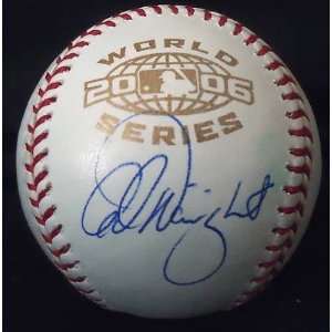  Adam Wainwright Signed Baseball   *2006* WS COA Sports 