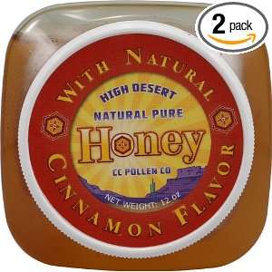  C C Pollen Natural Pure Honey Cinnamon   12 Oz, 2 Pack 